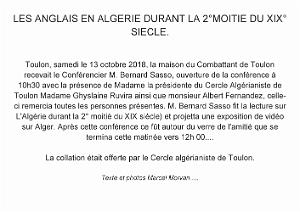 2018 10 13 TOULON LES ANGLAIS EN ALGERIE AU XIX CONFERENCE M. B SASSO (1)